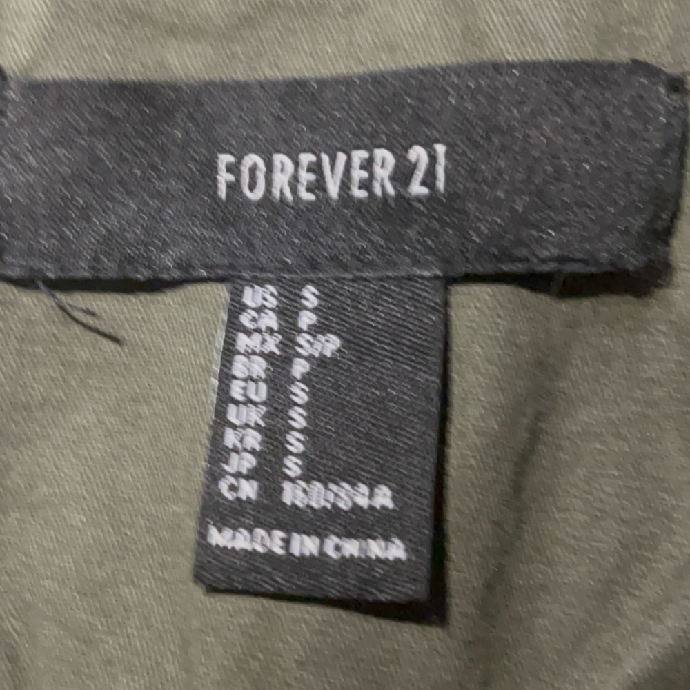 💫Forever 21 Hooded Drawstring Utility Jacket - Picture 8 of 9